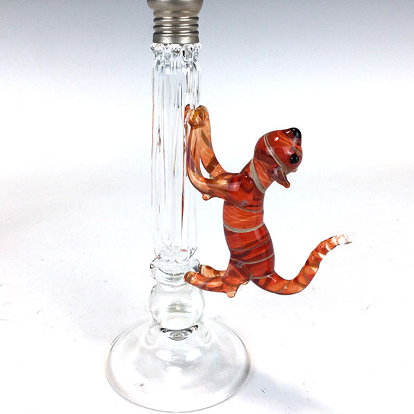 Orange Cat Pedestal Salt & Pepper Shakers